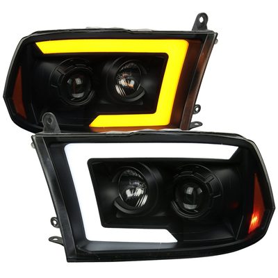 2009-2018 Dodge RAM 1500 / RAM 2500 3500 LED C-Bar Headlights Smoke