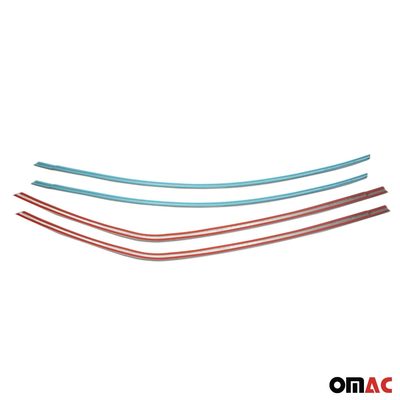 2014-2019 Toyota Corolla Window Molding Trim Streamer Stainless Steel Silver 4 Pcs