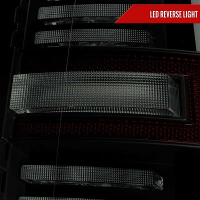 For Dodge RAM 2500/3500 2019-2024 LED Sequential Signal Tail Lights Glossy Black Housing Dark Smoked Lens