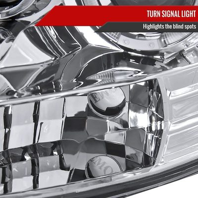 2006-2008 Dodge RAM 1500/ 06-2009 RAM 2500 3500 Dual Halo Headlights Chrome