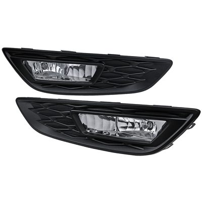 2015-2017 Ford Focus 12V/35W H8 Fog Lights Chrome Housing/Clear Lens