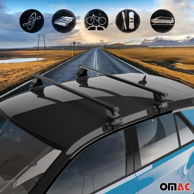 2016-2025 Chevrolet Malibu Roof Rack Cross Bars Black