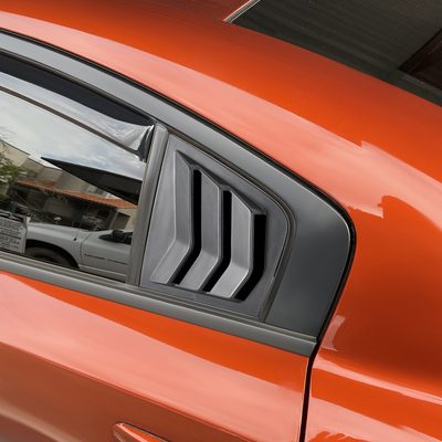 2011-2021 Dodge Charger Matte Black Side Window Louvers Vent