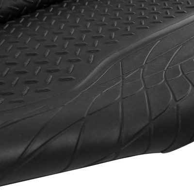 Universal fit Rubber Car Floor Mats Trunk Cargo Liner All Weather 4Pcs Black