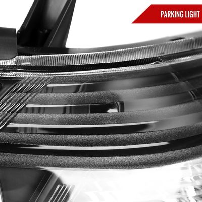 2008-2010 Toyota Highlander Factory Halogen Replacement Headlights Matt Black