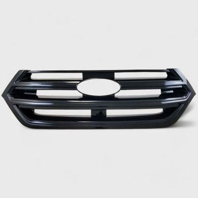 2015-2018 Ford Edge Grille Overlay Gloss Black 1Pcs ABS Plastic