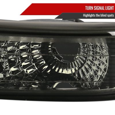 1999-2002 Chevy Silverado/ 2000-2006 Tahoe Suburgan Bumper Lights Chrome/Smoke