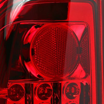 2008-2016 Ford F-250/350/450/550 Super Duty LED Tail Lights Chrome/Red Clear