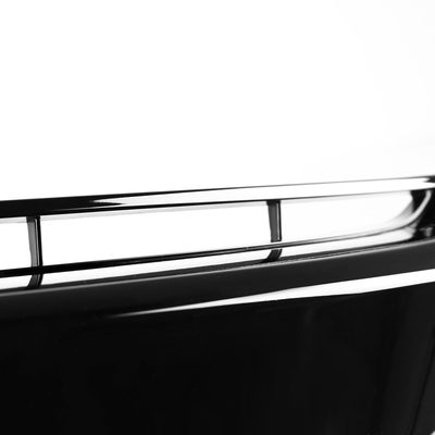 2016-2018 Honda Civic Factory Style Glossy Black ABS Mesh Grille w/ Eyebrows