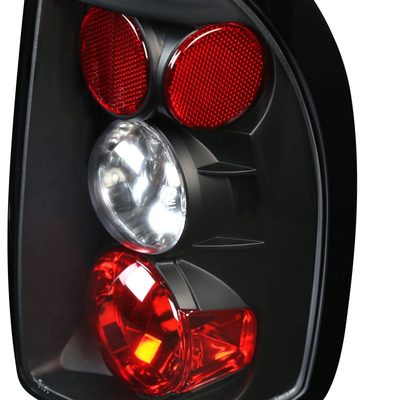 1997-2004 Dodge Dakota Tail Lights Matte Black Housing/Clear Lens