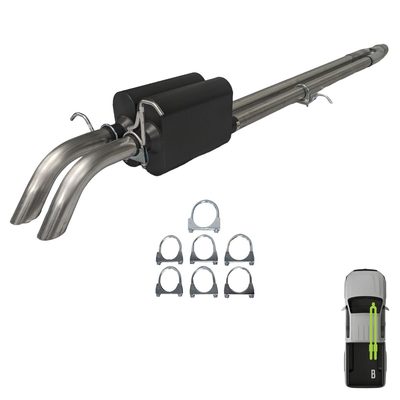 GMC/Chevy, 2012-2018, 6.0L - MPI Bullnoze Exhaust Series