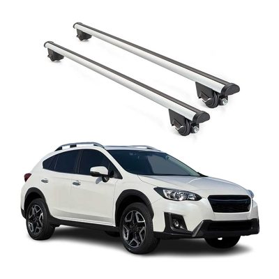 2018-2023 Subaru Crosstrek Roof Rack Cross Bars Silver