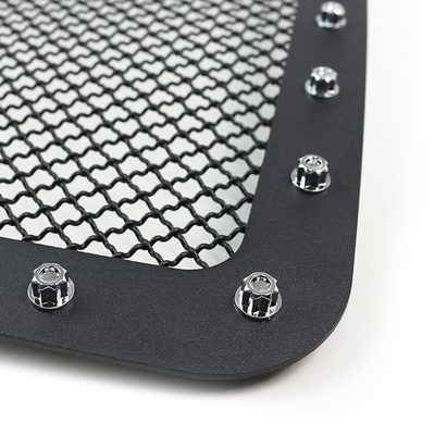 1999-2004 F-250/350/450/550/Excursion Rivet Black Steel 3PC Mesh Grille Insert