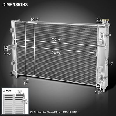 2005-2006 Pontiac GTO 6.0L V8 2-Row Aluminum Performance Radiator