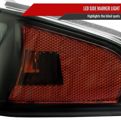 2004-2012 Chevy Colorado/ Canyon LED Bumper Corner Signal Lights Black Smoke