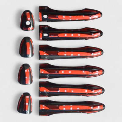 2014-2023 Jeep Cherokee Door Handle Cover Gloss Black 10Pcs ABS Plastic