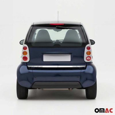 2007-2015 Smart ForTwo Rear Trunk Molding Trim Stainless Steel Silver