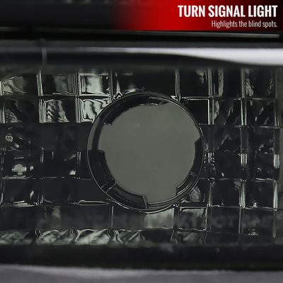 1999-2007 GMC Sierra/ Yukon/Yukon XL Factory Crystal Headlights Amber & Smoke