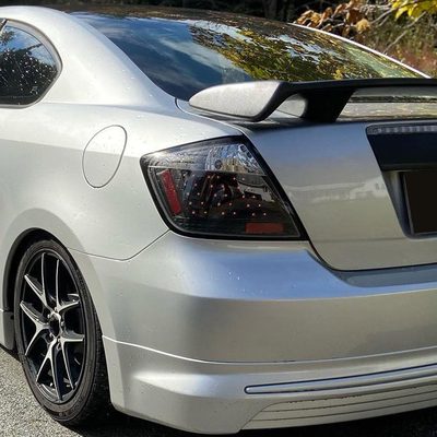2004-2010 Scion tC V2 LED Tail Lights Matte Black Housing/Clear Lens