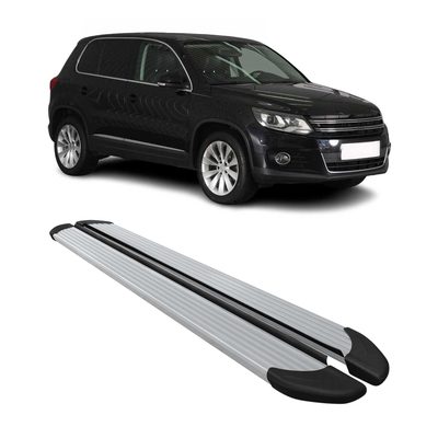 2009-2017 VW Tiguan Running Boards Side Steps Silver