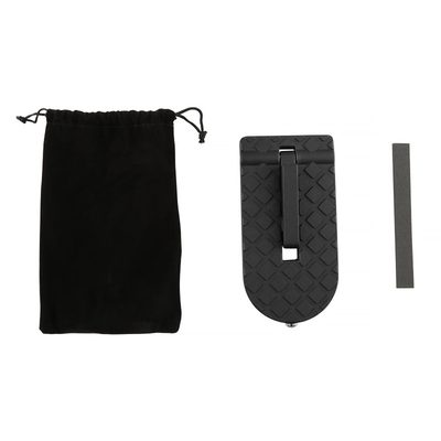 Universal Foldable Car Door Step Latch Foot Hook & Safety Hammer Black 2Pcs