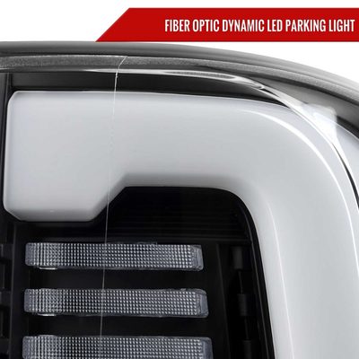 For Dodge RAM 2500/3500 2019-2024 LED Sequential Signal Tail Lights Matte Black Housing Clear Lens