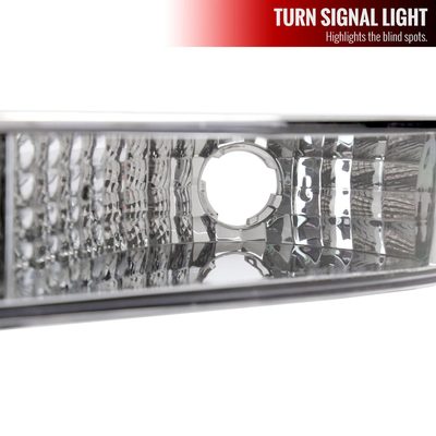 1999-2006 GMC Sierra/Yukon/Yukon XL Headlights&Bumper Lights Amber & Chrome