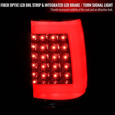 2003-2006 Chevy Silverado LED Tail Lights - G2 Chrome Housing/Smoke Lens