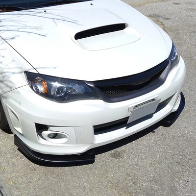 Universal Matte Black Polypropylene Front Bumper Lip Spoiler Splitters