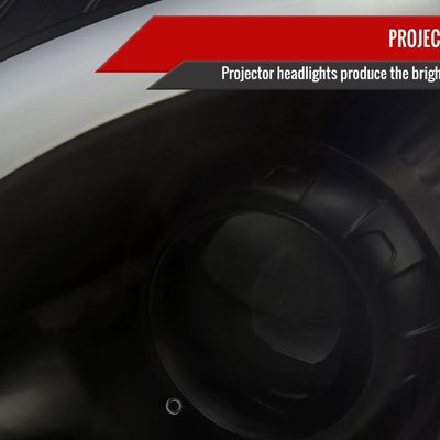 2008-2014 Cadillac CTS Sequential LED Bar Projector Headlights Matt Smoke