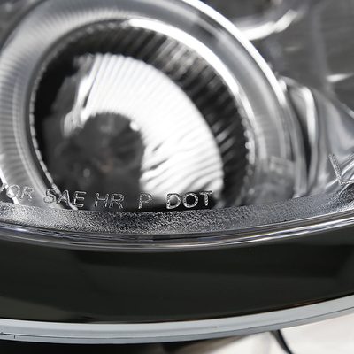 2002-2008 Mini Cooper R50 R53 R52 Single Halo Projector Headlights Chrome