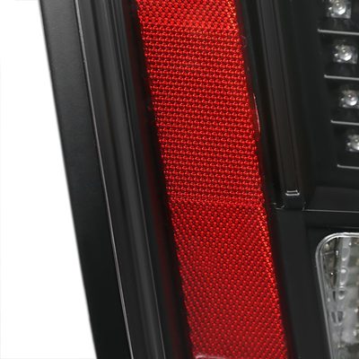 1999-2004 Ford Mustang Sequential LED Tail Lights - RS Matte Black/Clear Lens