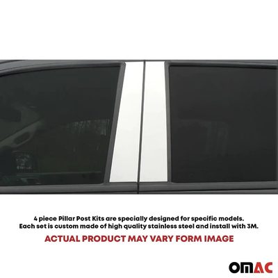 2004-2009 Dodge Durango Stainless Steel Pillar Trim 4 Pcs