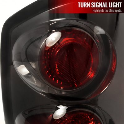 2002-2006 Dodge RAM Tail Lights Chrome Housing/Smoke Lens