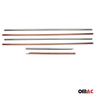 2003-2009 Toyota Land Cruiser Prado Window Molding Trim Streamer Stainless Steel 6x
