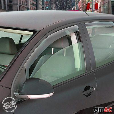 2023-2026 RAM ProMaster Bug Shield Hood Deflector & Window Visor Kit 3Pcs Smoke