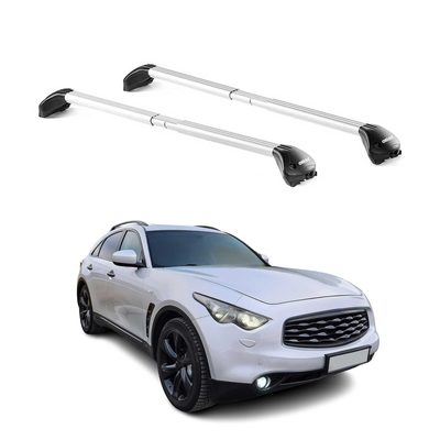 2009-2013 Infiniti FX50 Roof Rack Cross Bars Silver