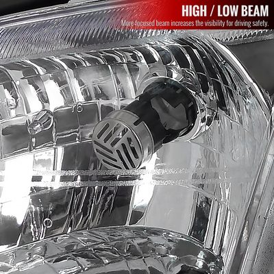 1997-2005 Chevy Venture Pontiac Montana/Trans Sport Crystal Headlights Chrome
