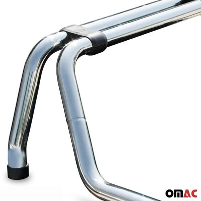2019-2023 Ford Ranger Sport Bar Truck Bed Chase Roll Bar Stainless Steel Silver 1Pc