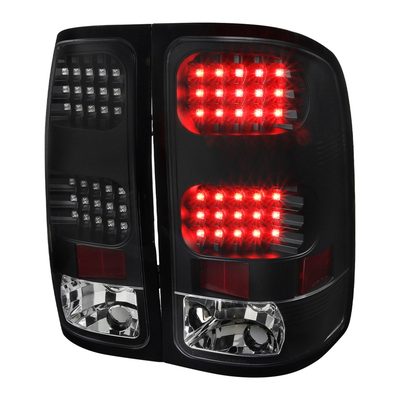 2007-2013 GMC Sierra 1500 2500HD 3500HD LED Tail Lights - V2 Matt Black