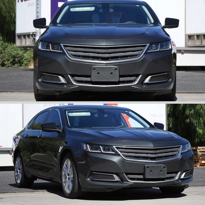 For Chevrolet Impala 2014-2020 LED DRL Sequential Projector Headlights Matte Black Housing Clear Lens