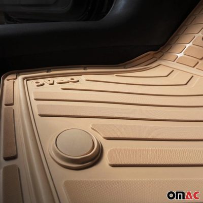 2006-2013 Mercedes R Class W251 Universal Floor Mats Liner TPE Beige 6Pcs