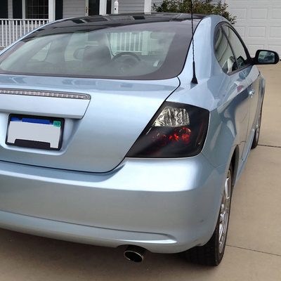 2004-2010 Scion tC Tail Lights Glossy Black Housing/Smoke Lens