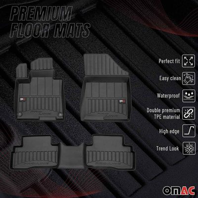 2023-2026 Kia Sportage Hybrid Premium Floor Mats Liners Full Set All Weather Heavy Duty