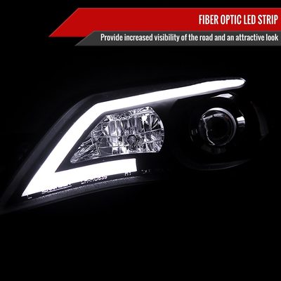 2008-2014 Subaru Impreza WRX / 08-2011 Outback Sport LED Bar Headlights Black