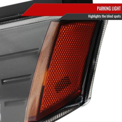 2002-2006 Chevy Avalanche 1500/2500 Factory Headlights Bumper & Signal Black