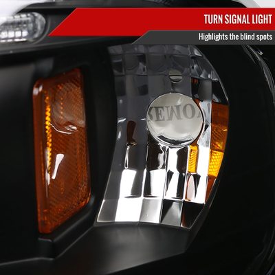 1997-2004 Ford F-150 / 1997-2002 Expedition Dual Halo Projector Headlights Black