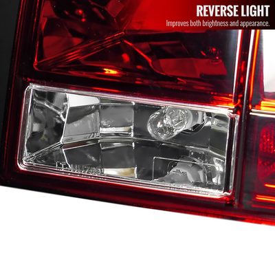 2005-2009 Ford Mustang Sequential Tail Lights Chrome Housing/Red Lens