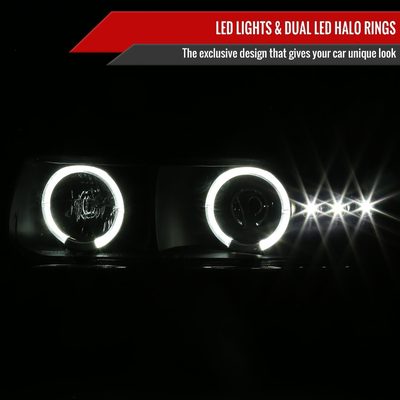 1999-2002 Chevy Silverado/ Tahoe Suburban Headlights Bumper Lights Black Smoke