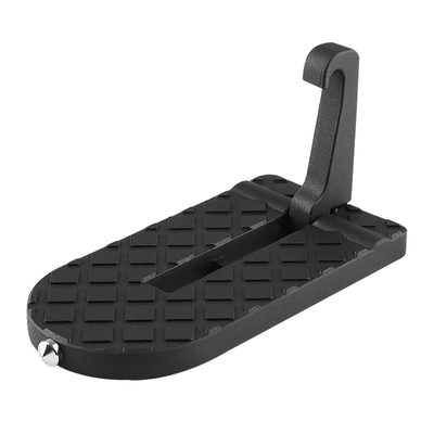 Universal Foldable Car Door Step Latch Foot Hook & Safety Hammer Black